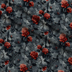 Crimson Thorns Pattern 2 Fleece Fabric — fleece fabric folded close-up preview (mv-fleece-v1:lying)