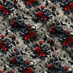 Crimson Thorns Pattern 3 Fleece Fabric — fleece fabric folded close-up preview (mv-fleece-v1:lying)