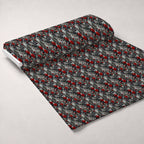 Crimson Thorns Pattern 5 Fleece Fabric — fleece fabric unrolled bolt preview (mv-fleece-v1:bolt)