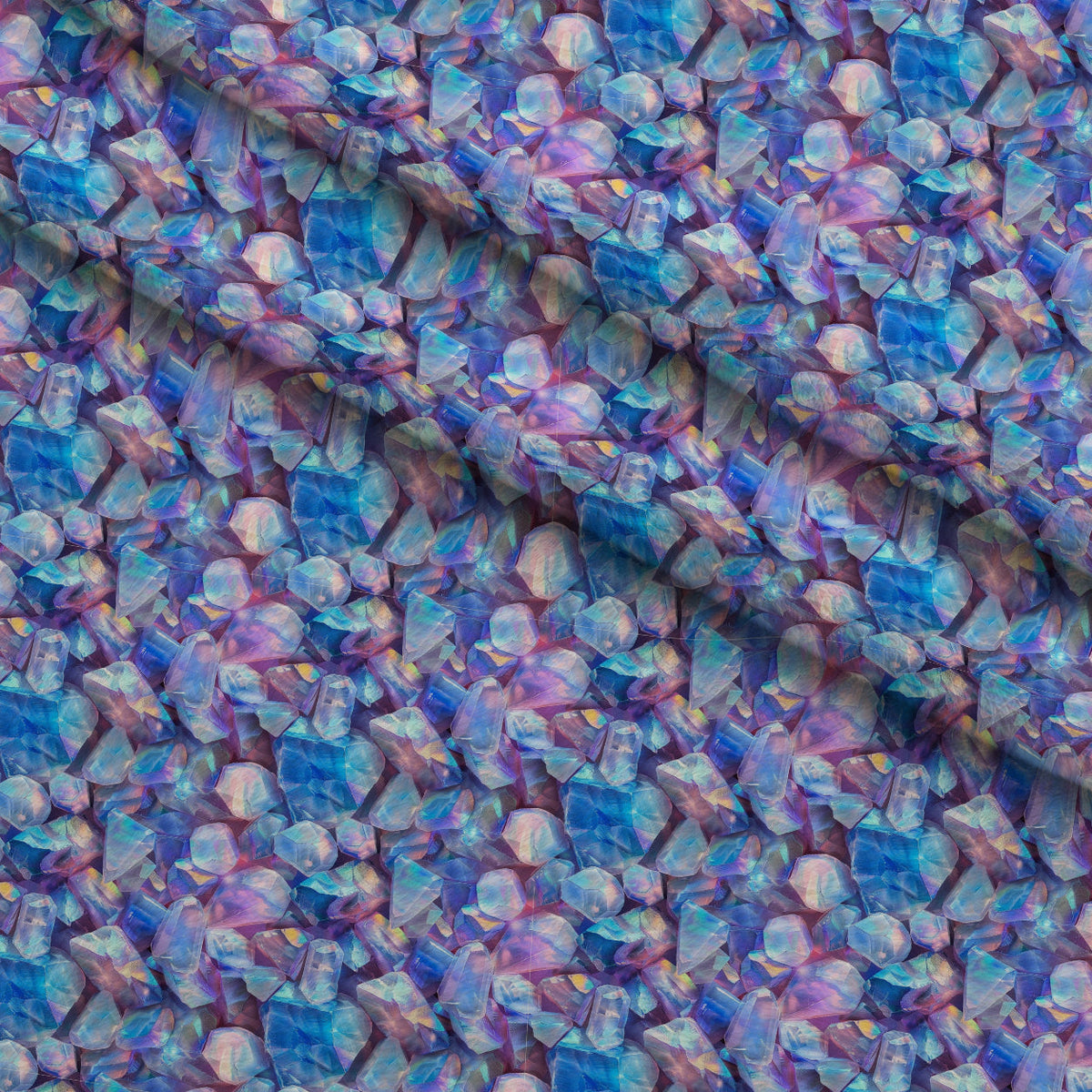 Crystal Shimmer Pattern 10 Fleece Fabric — fleece fabric folded close-up preview (mv-fleece-v1:lying)