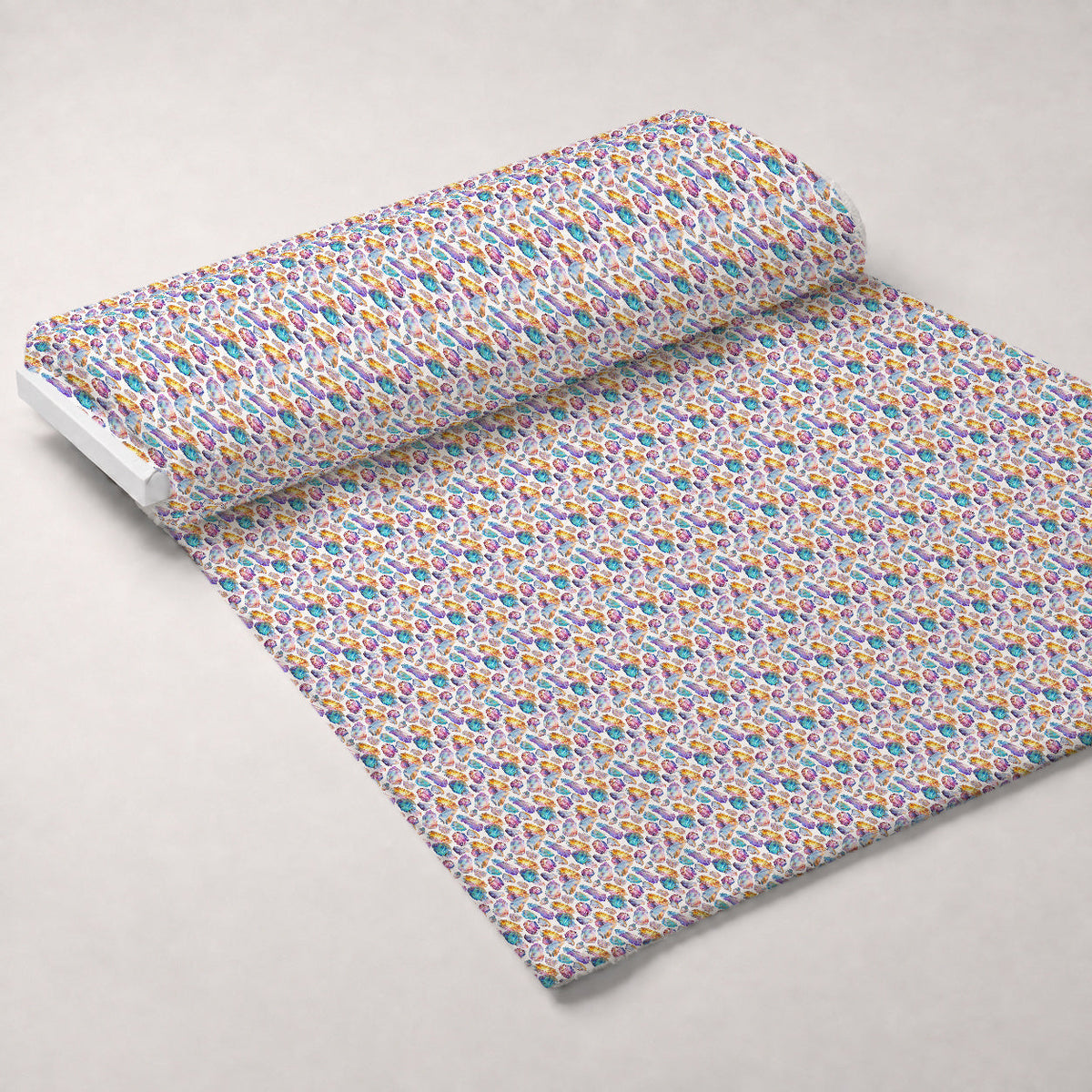 Crystal Shimmer Pattern 3 Fleece Fabric — fleece fabric unrolled bolt preview (mv-fleece-v1:bolt)