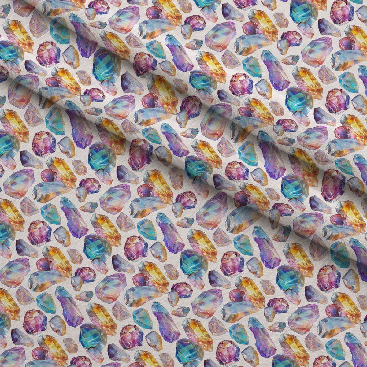 Crystal Shimmer Pattern 3 Fleece Fabric — fleece fabric folded close-up preview (mv-fleece-v1:lying)