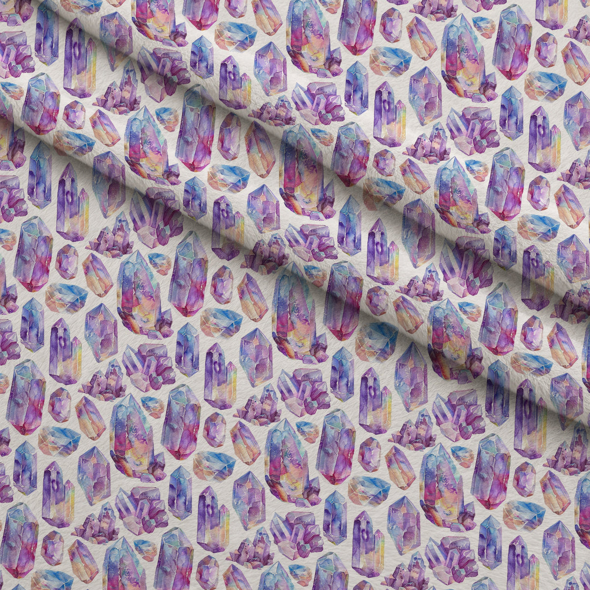 Crystal Shimmer Pattern 5 Fleece Fabric — fleece fabric folded close-up preview (mv-fleece-v1:lying)
