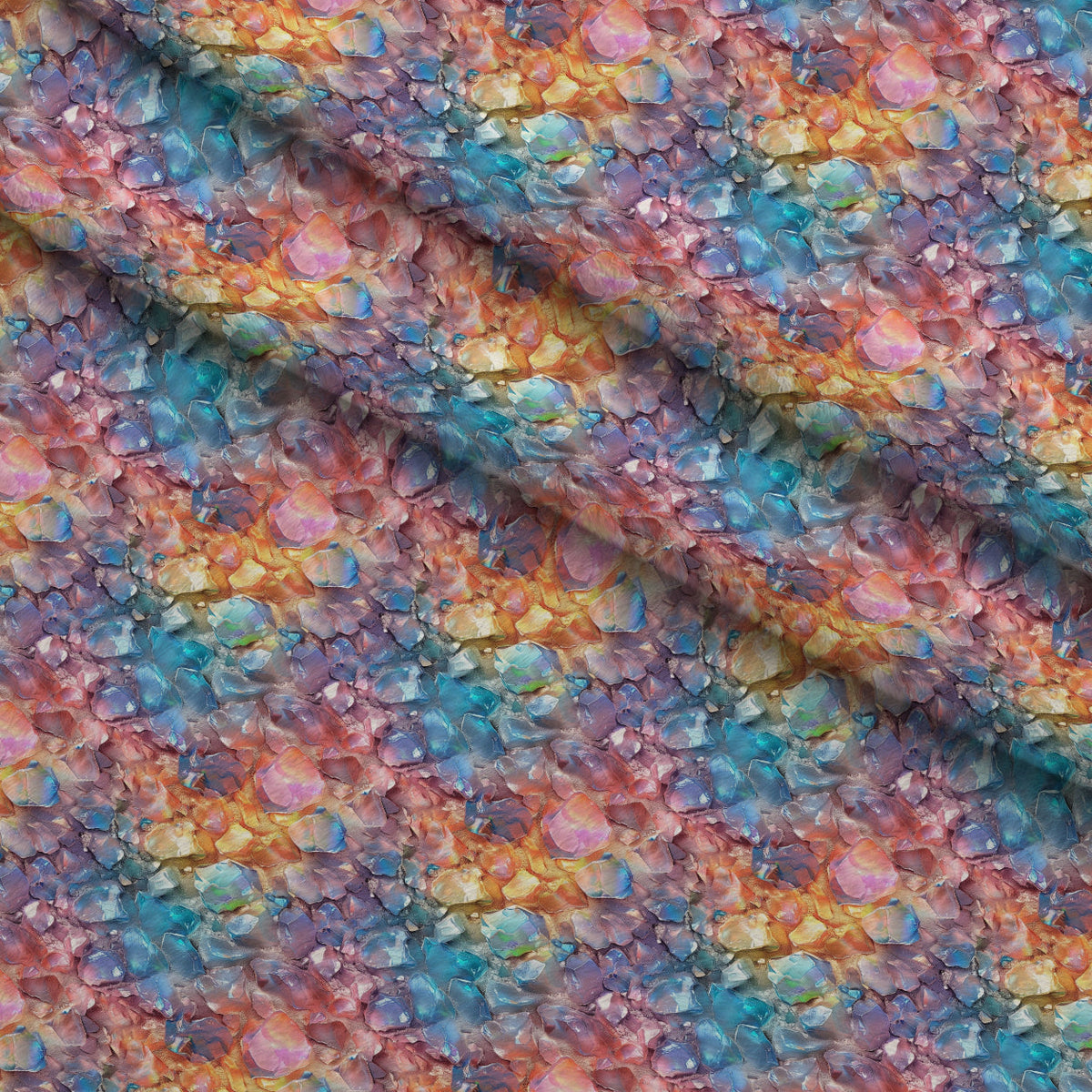 Crystal Shimmer Pattern 7 Fleece Fabric — fleece fabric folded close-up preview (mv-fleece-v1:lying)