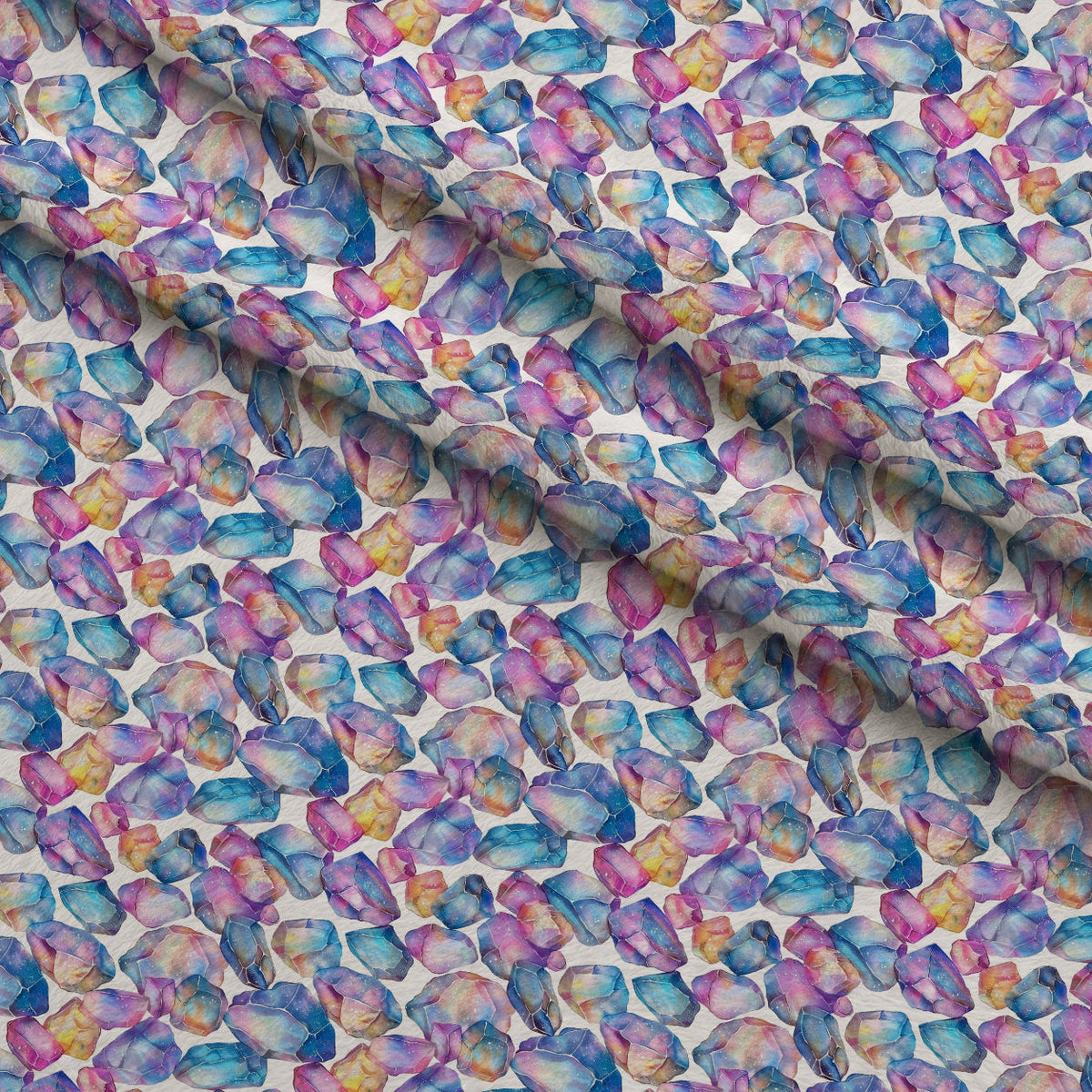 Crystal Shimmer Pattern 8 Fleece Fabric — fleece fabric folded close-up preview (mv-fleece-v1:lying)