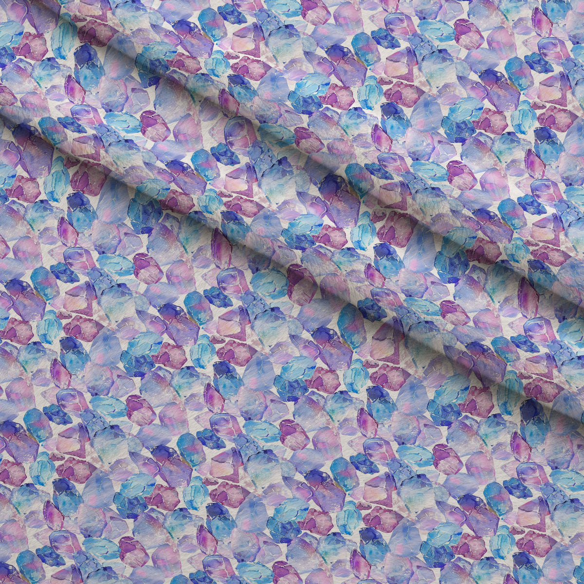 Crystal Shimmer Pattern 9 Fleece Fabric — fleece fabric folded close-up preview (mv-fleece-v1:lying)