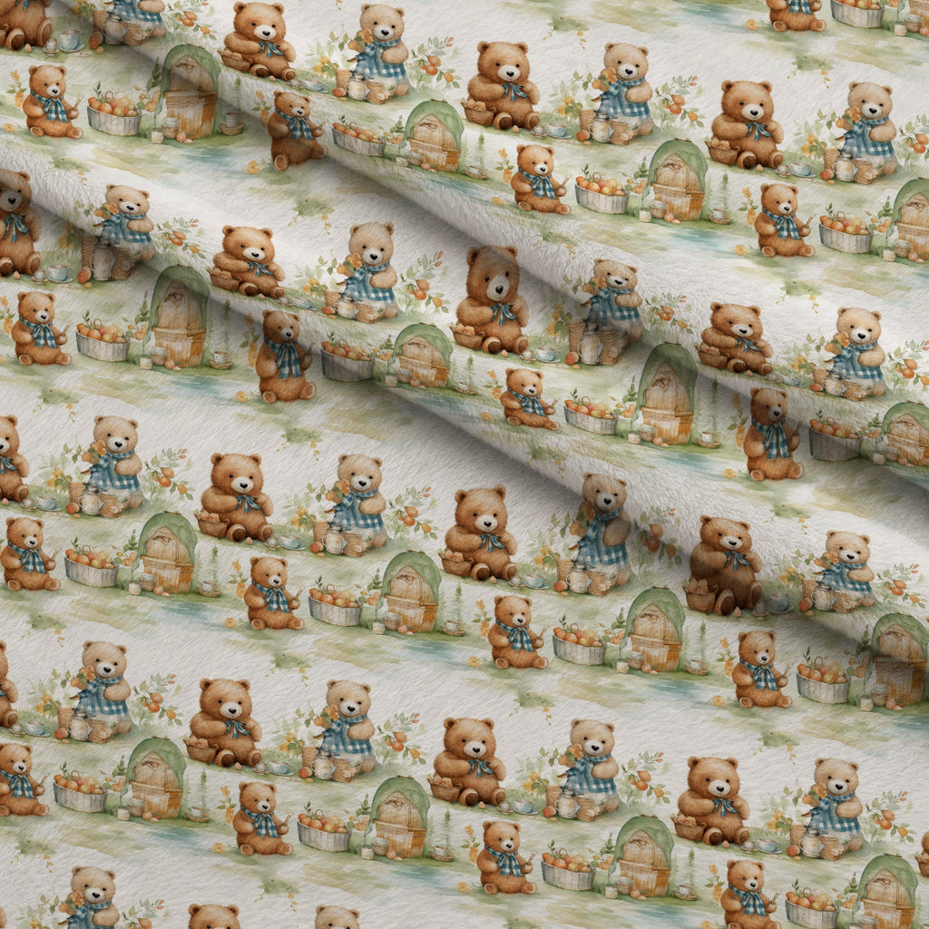 Cuddly Cubs Pattern 1 Fleece Fabric — fleece fabric folded close-up preview (mv-fleece-v1:lying)
