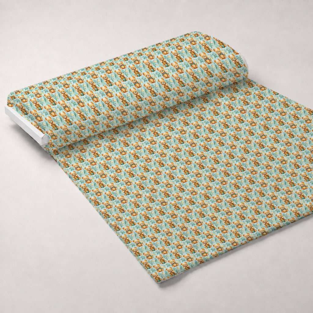 Cuddly Cubs Pattern 10 Fleece Fabric — fleece fabric unrolled bolt preview (mv-fleece-v1:bolt)