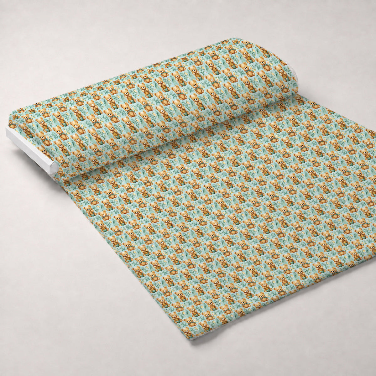 Cuddly Cubs Pattern 10 Fleece Fabric — fleece fabric unrolled bolt preview (mv-fleece-v1:bolt)
