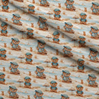Cuddly Cubs Pattern 5 Fleece Fabric — fleece fabric folded close-up preview (mv-fleece-v1:lying)