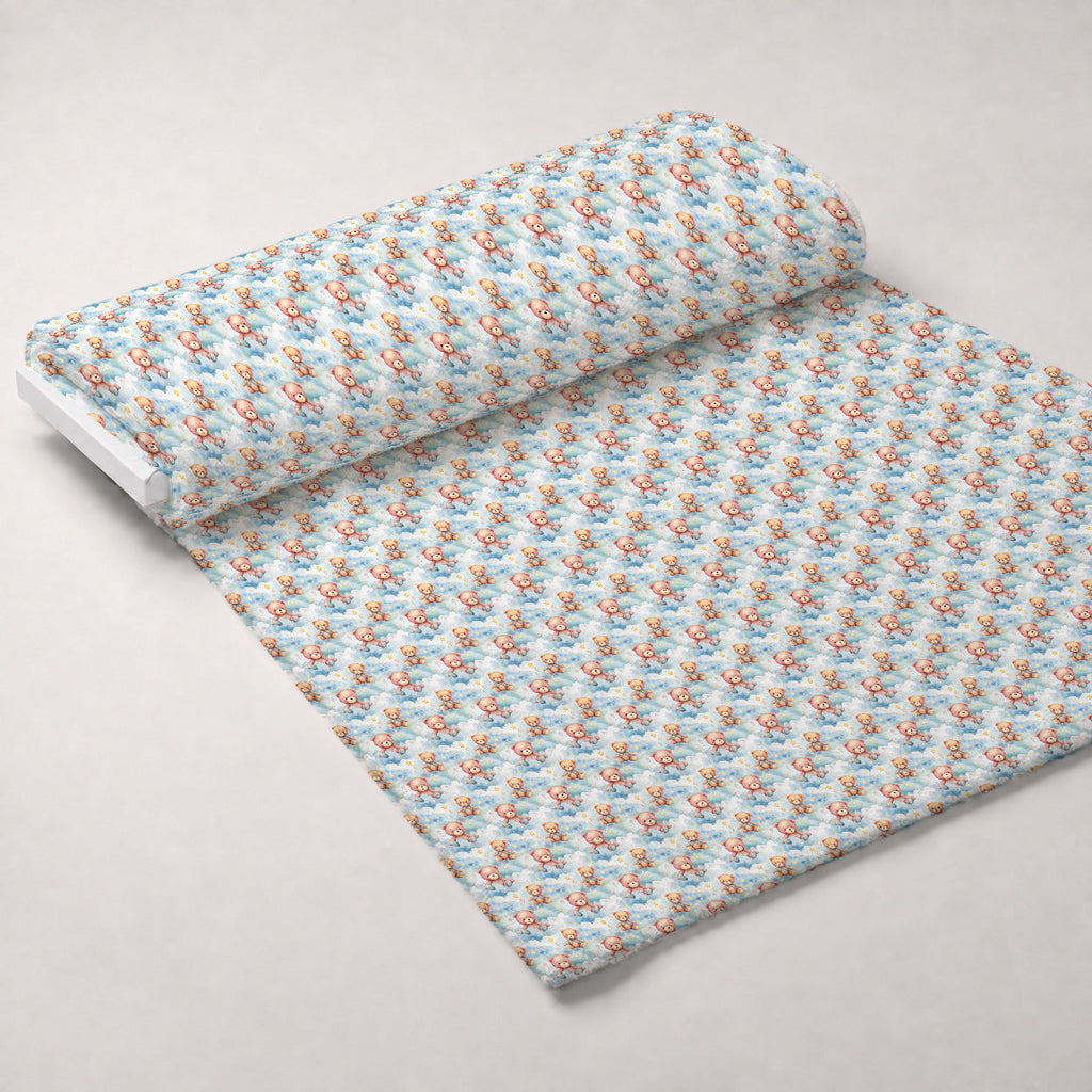 Cuddly Cubs Pattern 6 Fleece Fabric — fleece fabric unrolled bolt preview (mv-fleece-v1:bolt)