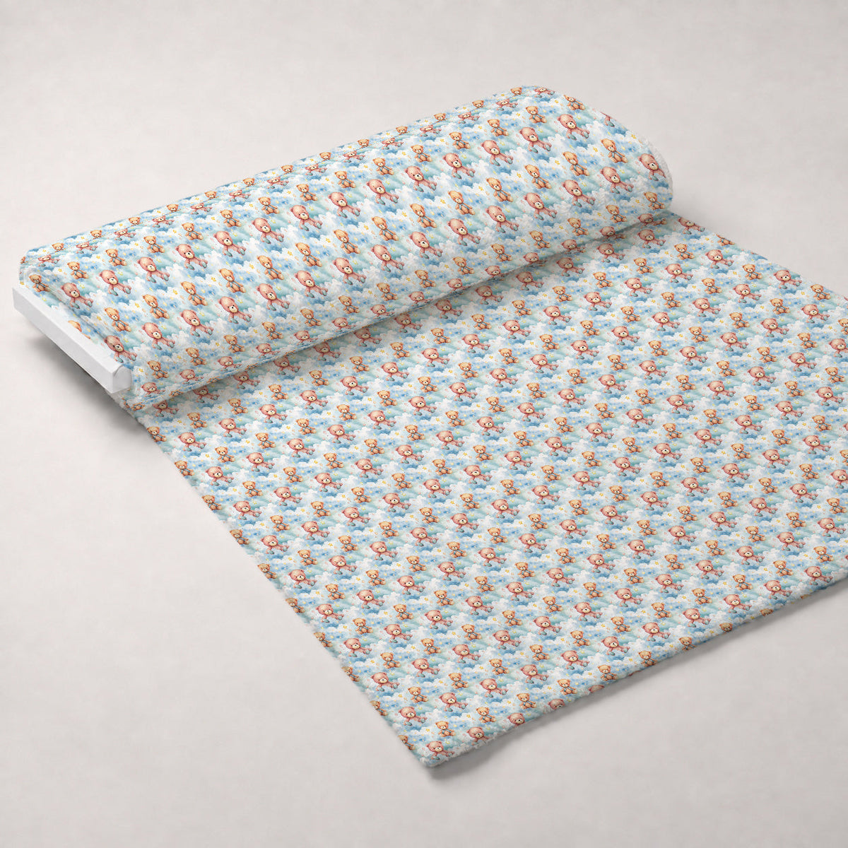 Cuddly Cubs Pattern 6 Fleece Fabric — fleece fabric unrolled bolt preview (mv-fleece-v1:bolt)
