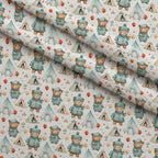 Cuddly Cubs Pattern 7 Fleece Fabric — fleece fabric folded close-up preview (mv-fleece-v1:lying)