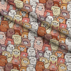 Cute Alpaca Fleece Fabric — fleece fabric folded close-up preview (mv-fleece-v1:lying)