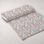 Daisy Den Pattern 1 Fleece Fabric — fleece fabric unrolled bolt preview (mv-fleece-v1:bolt)