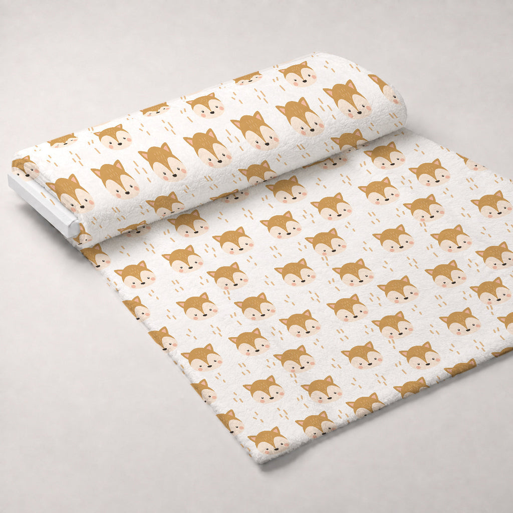 Daisy Den Pattern 4 Fleece Fabric — fleece fabric unrolled bolt preview (mv-fleece-v1:bolt)