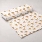 Daisy Den Pattern 4 Fleece Fabric — fleece fabric unrolled bolt preview (mv-fleece-v1:bolt)