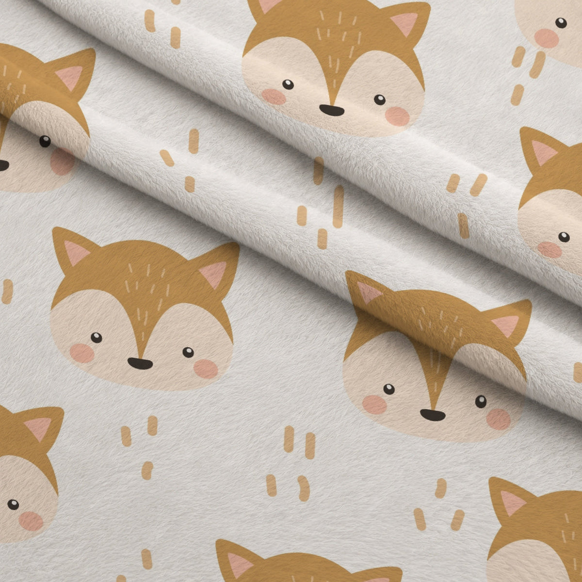 Daisy Den Pattern 4 Fleece Fabric — fleece fabric folded close-up preview (mv-fleece-v1:lying)