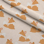 Daisy Den Pattern 5 Fleece Fabric — fleece fabric folded close-up preview (mv-fleece-v1:lying)