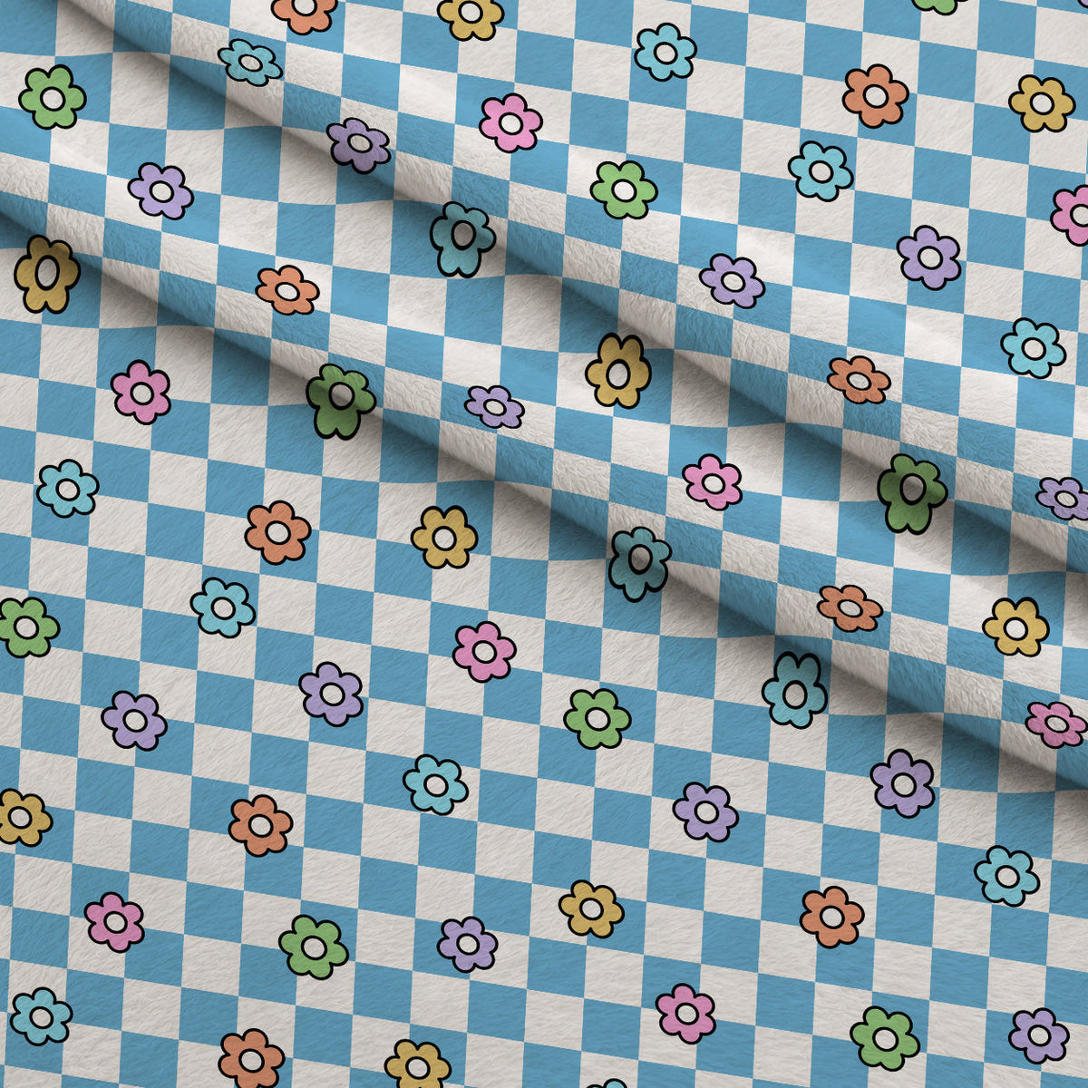 Daisyboard Daydream Pattern 5 Fleece Fabric — fleece fabric folded close-up preview (mv-fleece-v1:lying)