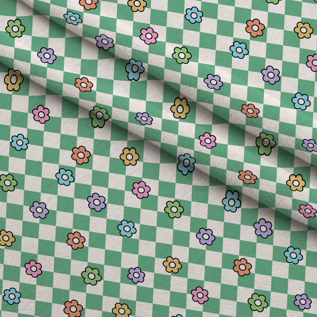 Daisyboard Daydream Pattern 8 Fleece Fabric — fleece fabric folded close-up preview (mv-fleece-v1:lying)