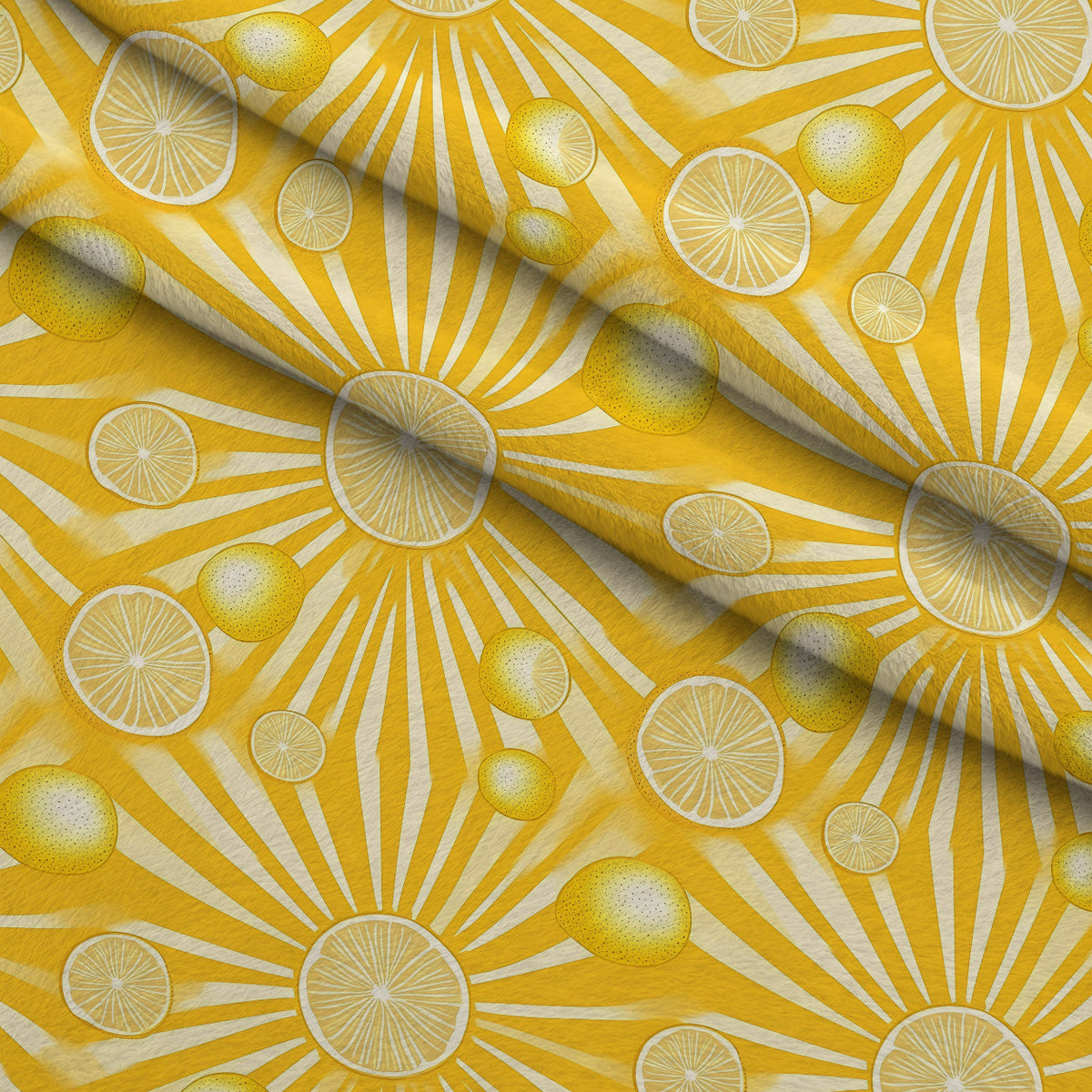 Dandelion Sparklers Pattern 19 Fleece Fabric — fleece fabric folded close-up preview (mv-fleece-v1:lying)