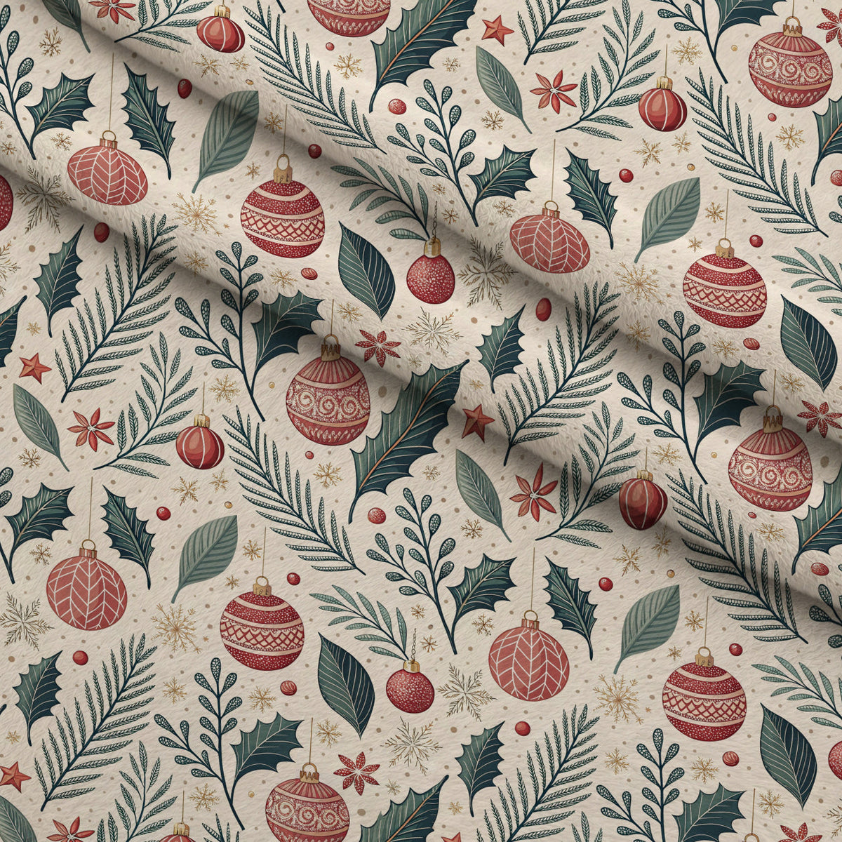 Dear Santa Pattern 12 Fleece Fabric — fleece fabric folded close-up preview (mv-fleece-v1:lying)