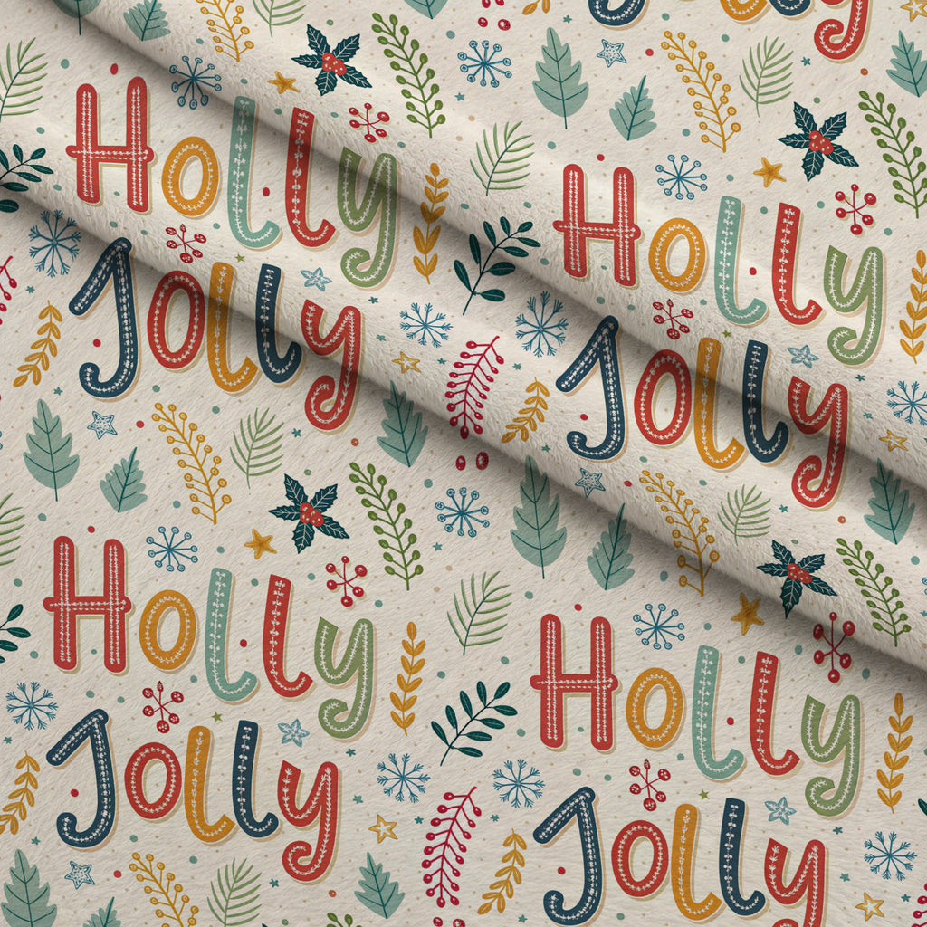 Dear Santa Pattern 8 Fleece Fabric — fleece fabric folded close-up preview (mv-fleece-v1:lying)