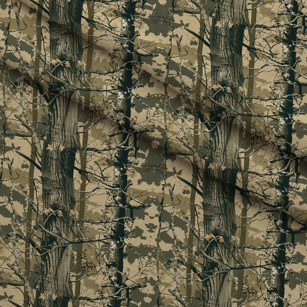 Deep Woods Pattern 1 Fleece Fabric — fleece fabric folded close-up preview (mv-fleece-v1:lying)