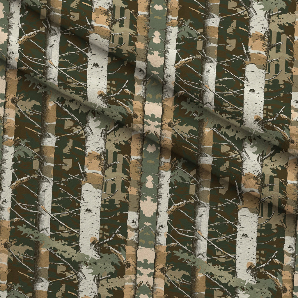 Deep Woods Pattern 4 Fleece Fabric — fleece fabric folded close-up preview (mv-fleece-v1:lying)