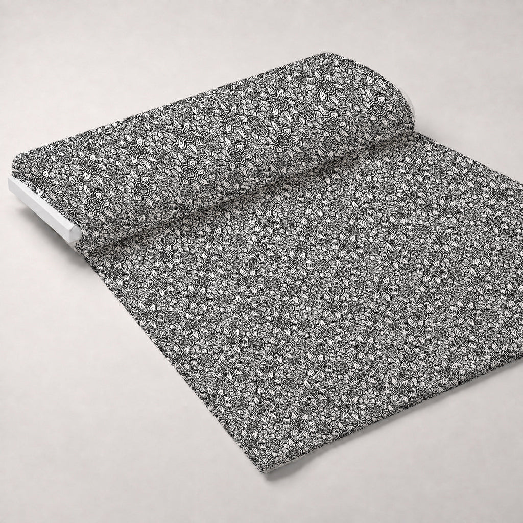 Doodle Garden Pattern 1 Fleece Fabric — fleece fabric unrolled bolt preview (mv-fleece-v1:bolt)