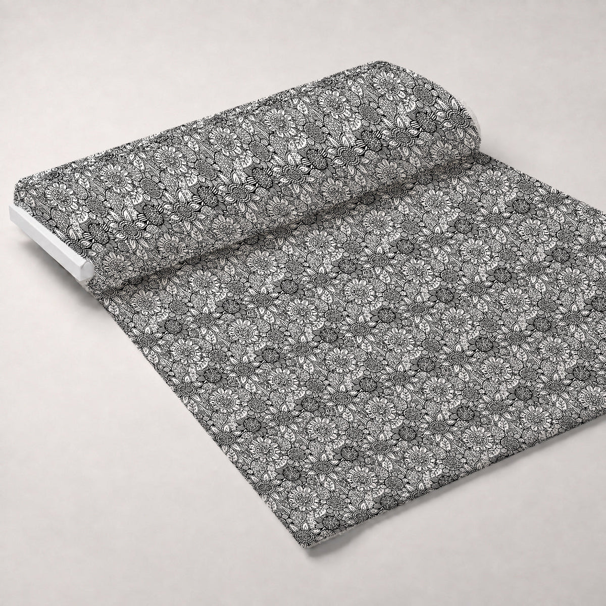 Doodle Garden Pattern 10 Fleece Fabric — fleece fabric unrolled bolt preview (mv-fleece-v1:bolt)