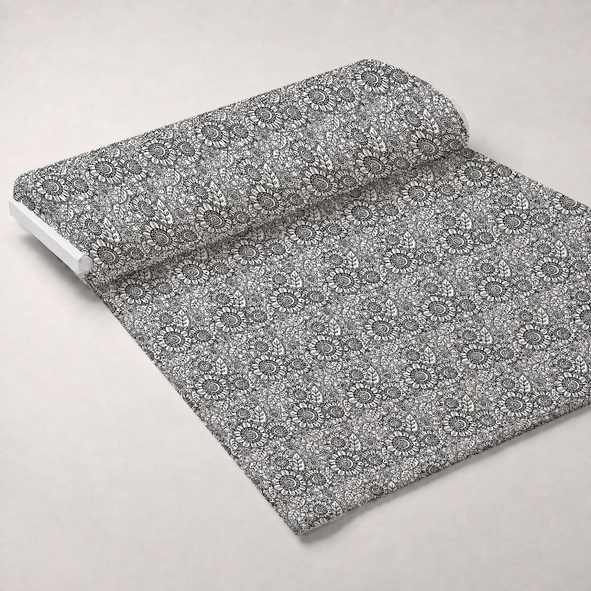 Doodle Garden Pattern 2 Fleece Fabric — fleece fabric unrolled bolt preview (mv-fleece-v1:bolt)