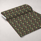 Dragon Garden Pattern 10 Fleece Fabric — fleece fabric unrolled bolt preview (mv-fleece-v1:bolt)
