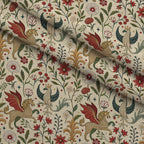 Dragon Garden Pattern 3 Fleece Fabric — fleece fabric folded close-up preview (mv-fleece-v1:lying)