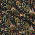 Dragon Garden Pattern 6 Fleece Fabric — fleece fabric folded close-up preview (mv-fleece-v1:lying)