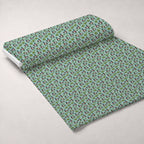 Drakes and Lilies Pattern 10 Fleece Fabric — fleece fabric unrolled bolt preview (mv-fleece-v1:bolt)