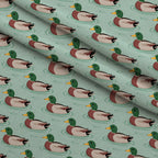 Drakes and Lilies Pattern 5 Fleece Fabric — fleece fabric folded close-up preview (mv-fleece-v1:lying)