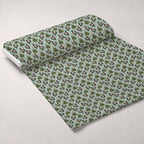 Drakes and Lilies Pattern 9 Fleece Fabric — fleece fabric unrolled bolt preview (mv-fleece-v1:bolt)