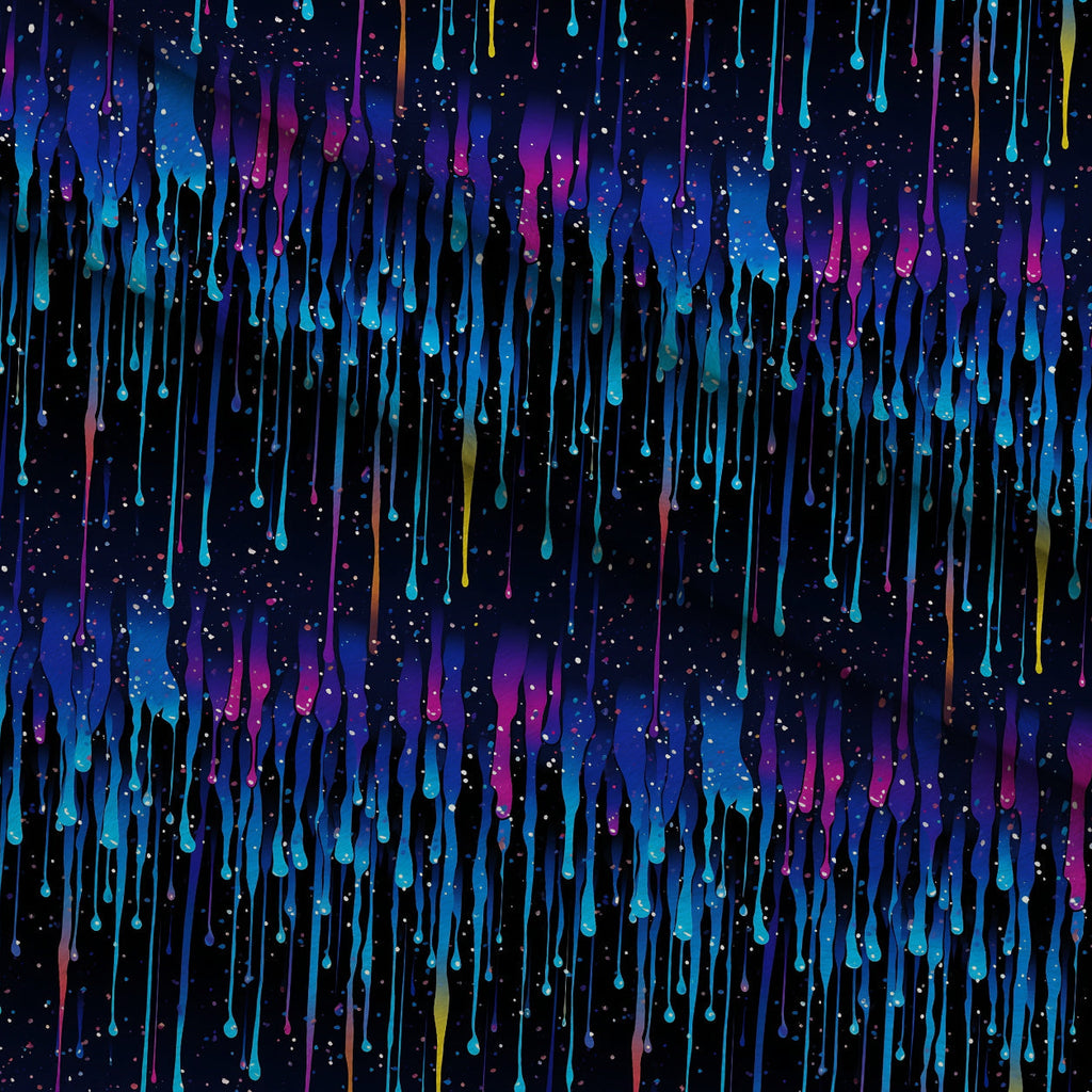 Dripping Blue Liquid Pattern 1 Fleece Fabric — fleece fabric folded close-up preview (mv-fleece-v1:lying)