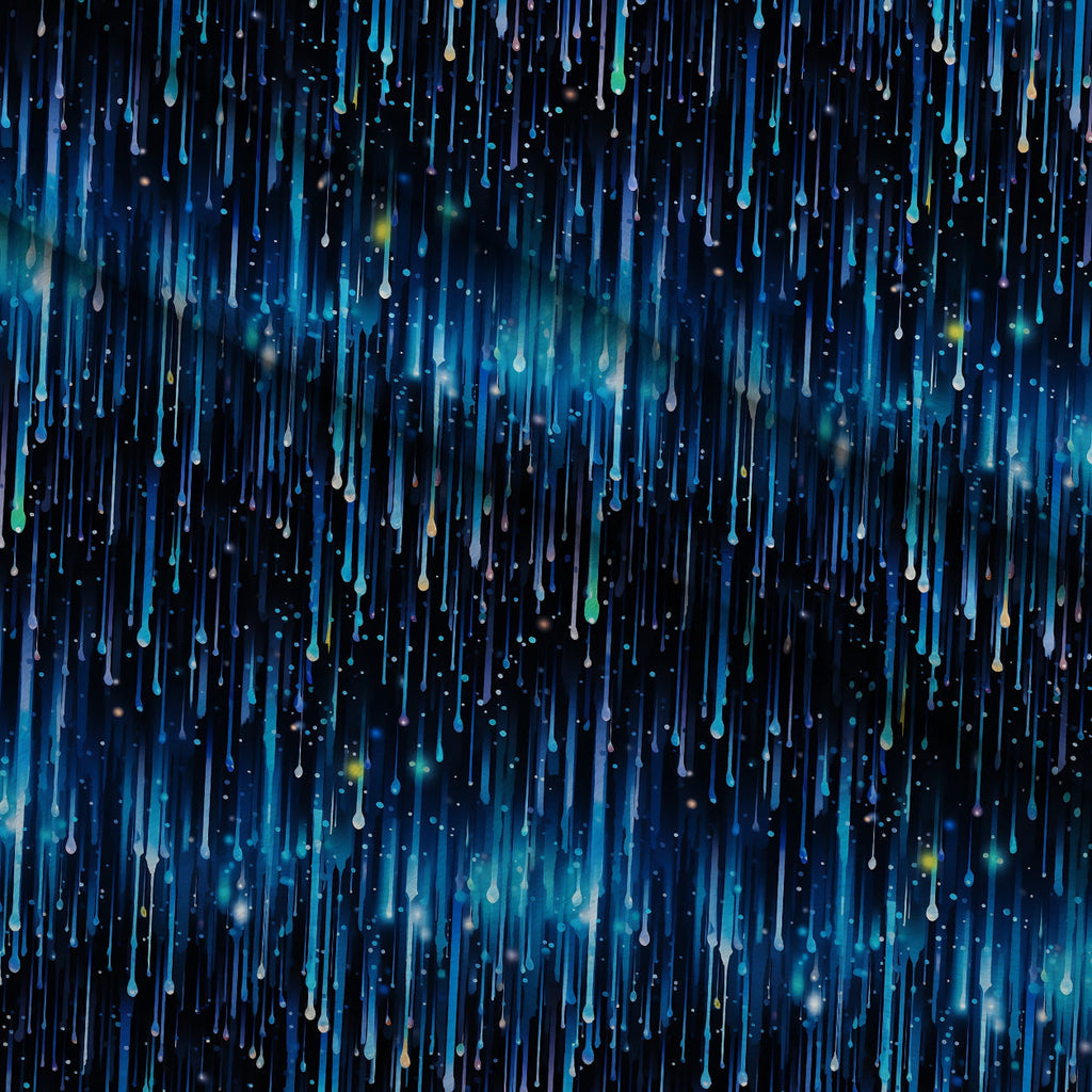 Dripping Blue Liquid Pattern 2 Fleece Fabric — fleece fabric folded close-up preview (mv-fleece-v1:lying)