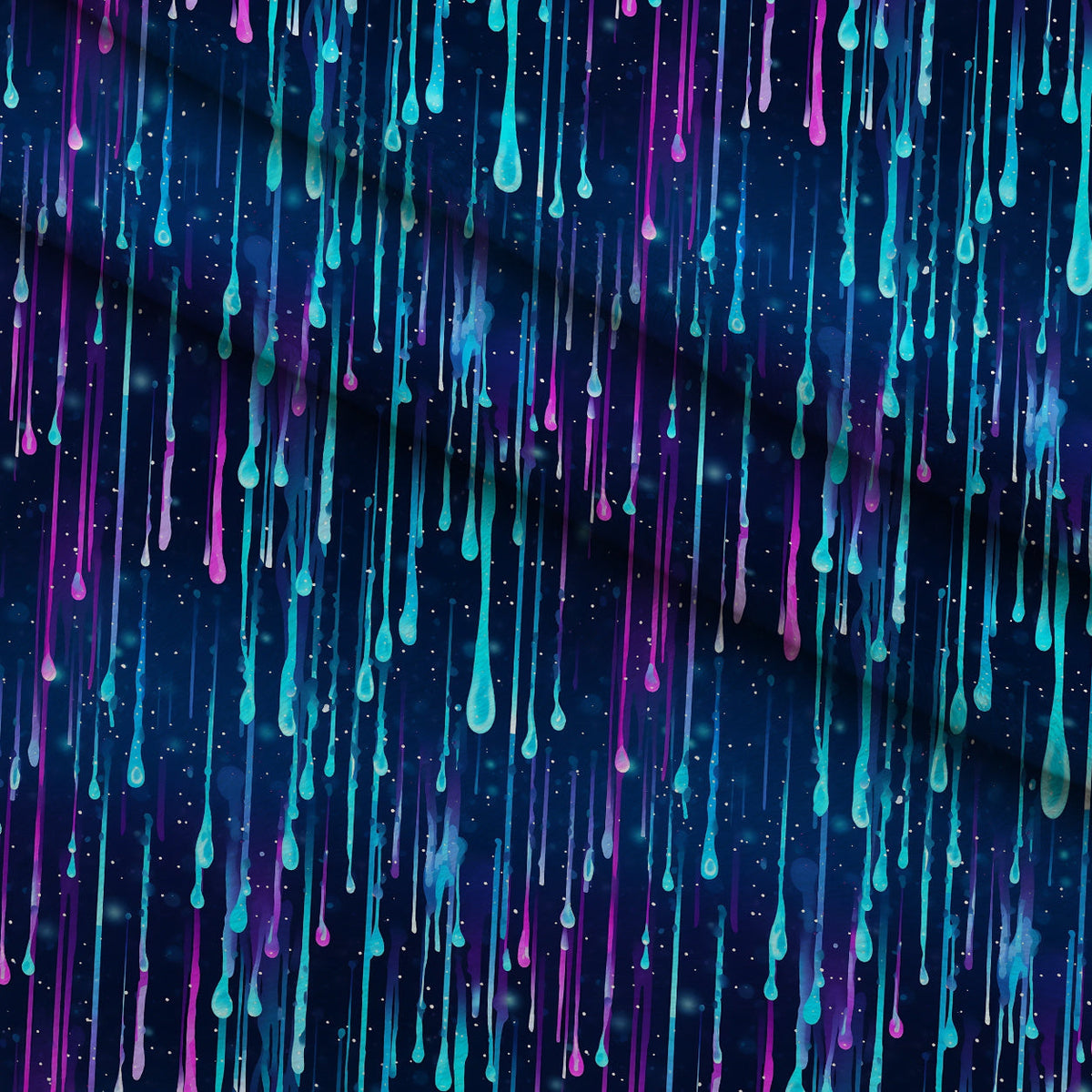 Dripping Blue Liquid Pattern 3 Fleece Fabric — fleece fabric folded close-up preview (mv-fleece-v1:lying)