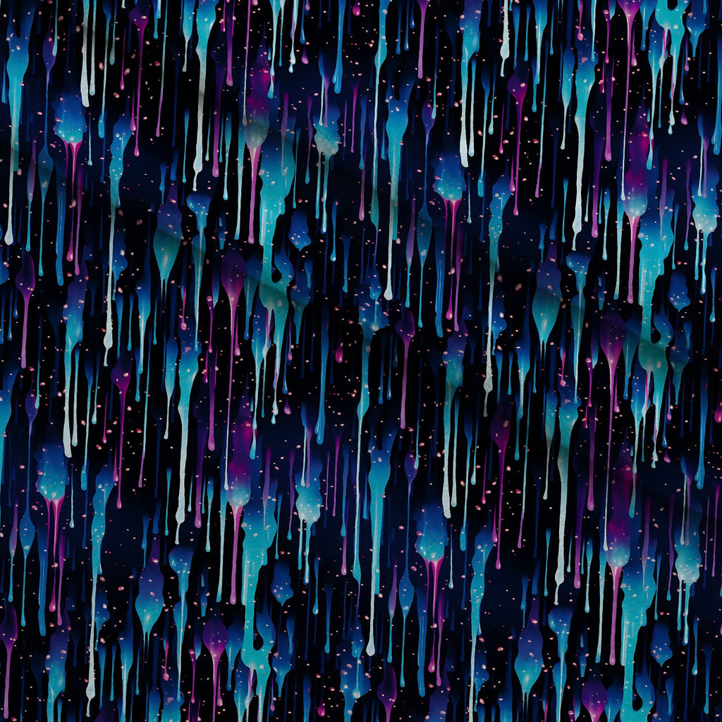 Dripping Blue Liquid Pattern 4 Fleece Fabric — fleece fabric folded close-up preview (mv-fleece-v1:lying)