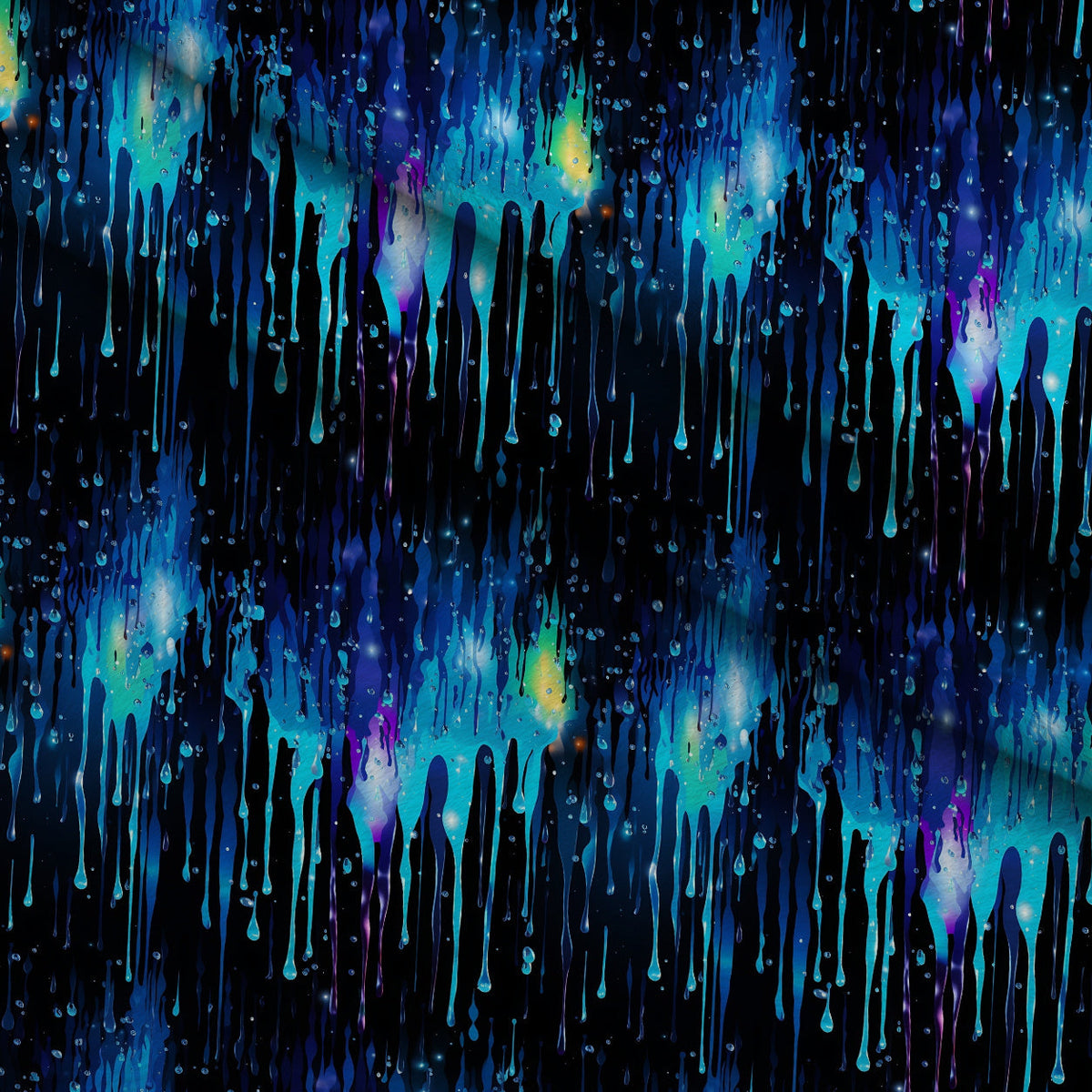 Dripping Blue Liquid Pattern 5 Fleece Fabric — fleece fabric folded close-up preview (mv-fleece-v1:lying)