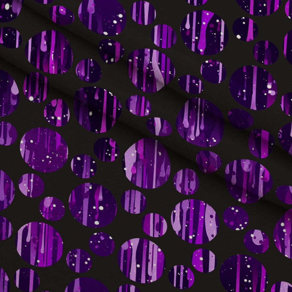 Dripping Purple Liquid Pattern 9 Fleece Fabric — fleece fabric folded close-up preview (mv-fleece-v1:lying)