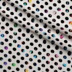 Dripping Rainbow Liquid Pattern 19 Fleece Fabric — fleece fabric folded close-up preview (mv-fleece-v1:lying)