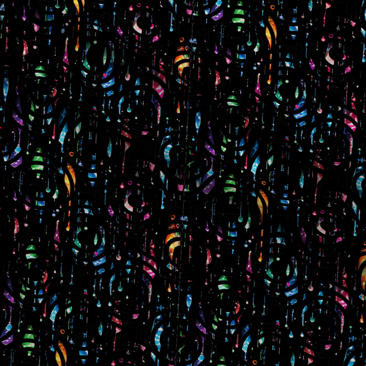 Dripping Rainbow Liquid Pattern 22 Fleece Fabric — fleece fabric folded close-up preview (mv-fleece-v1:lying)
