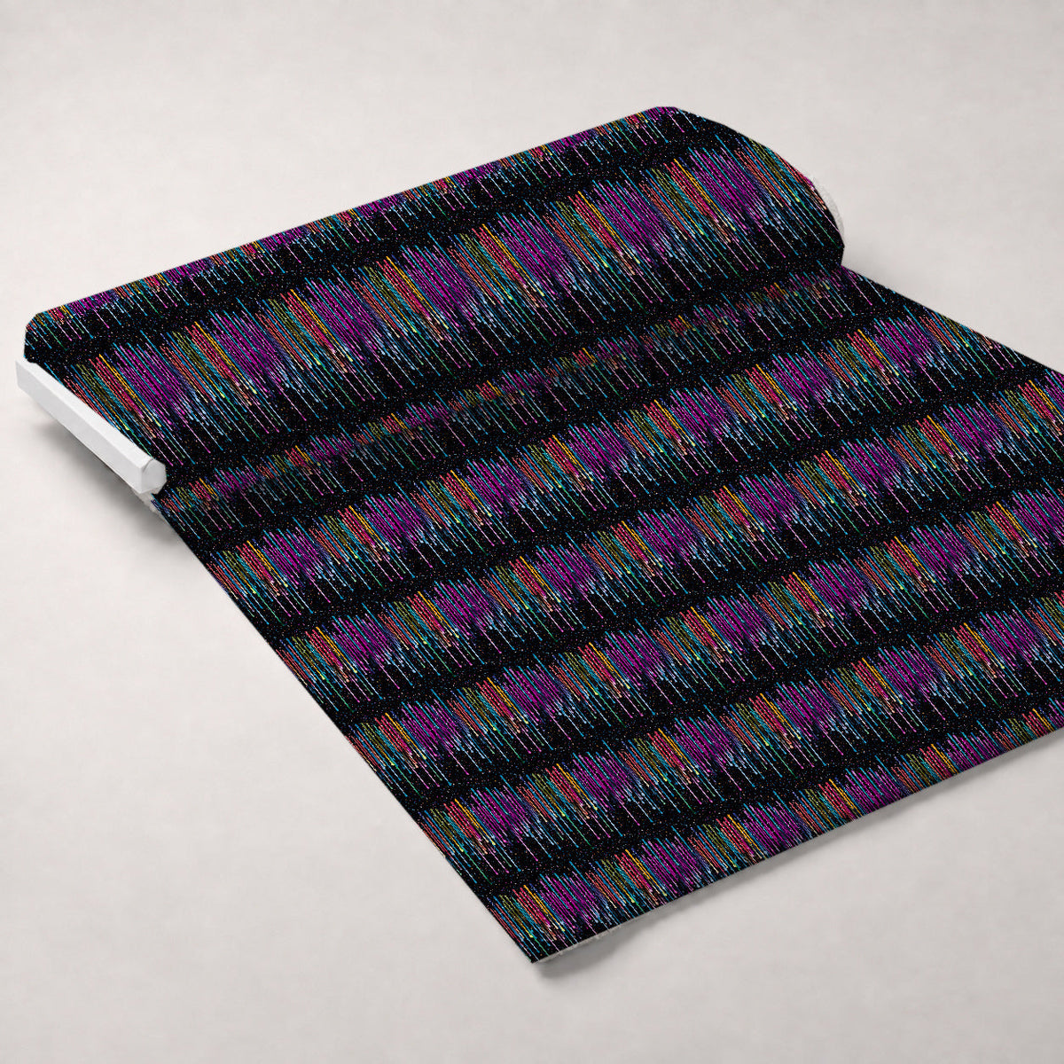 Dripping Rainbow Liquid Pattern 6 Fleece Fabric — fleece fabric unrolled bolt preview (mv-fleece-v1:bolt)