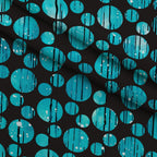 Dripping Turquoise Liquid Pattern 11 Fleece Fabric — fleece fabric folded close-up preview (mv-fleece-v1:lying)