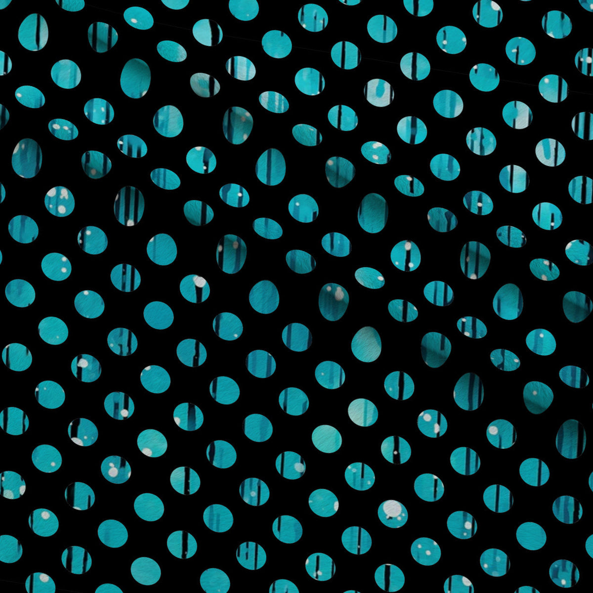 Dripping Turquoise Liquid Pattern 14 Fleece Fabric — fleece fabric folded close-up preview (mv-fleece-v1:lying)